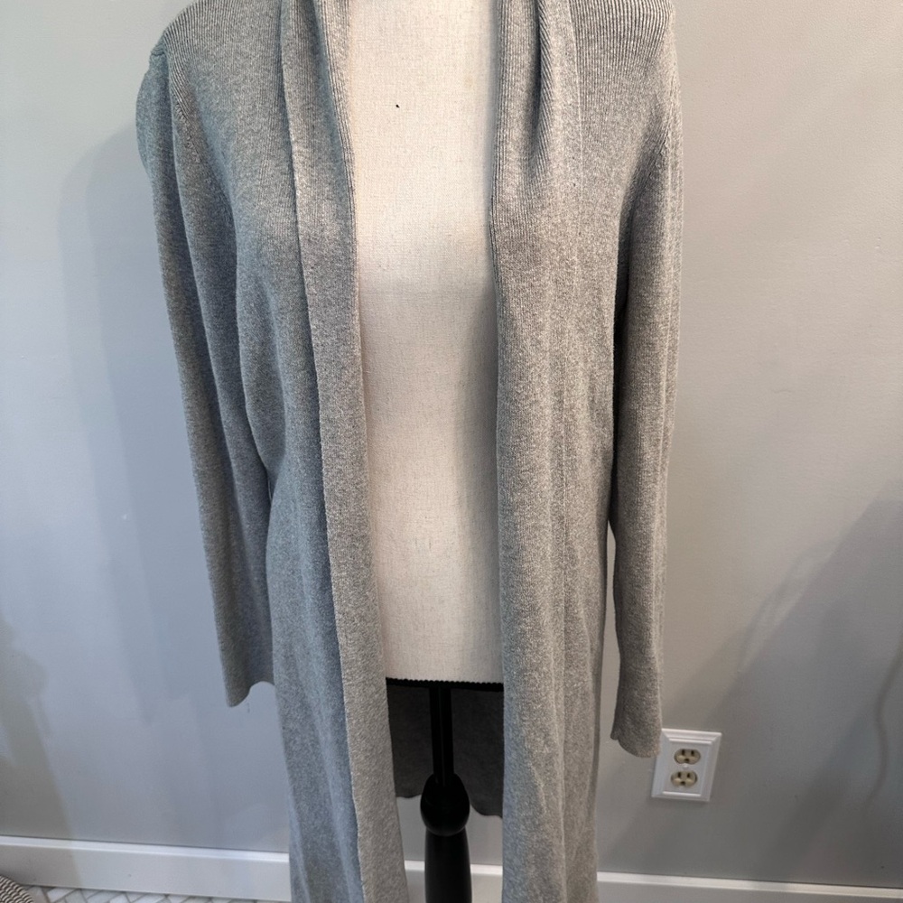 Prologue Gray Long Cardigan Sweater